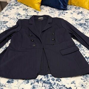 Lane Bryant Midnight Blue Double-Breasted Blazer